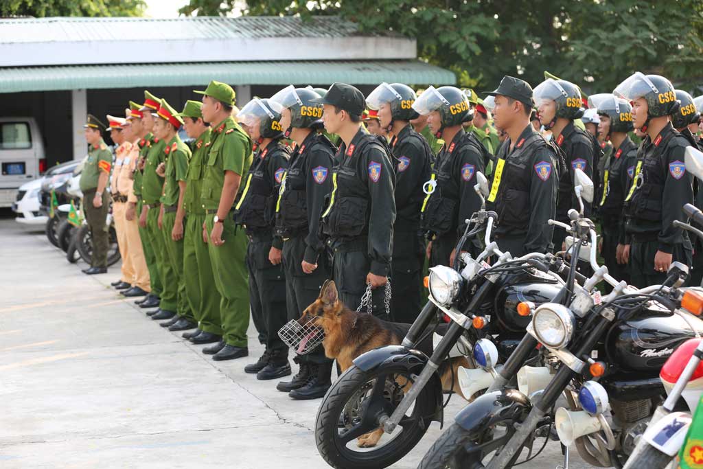 Lực lượng 09 Công an tỉnh ra quân bảo đảm an ninh, trật tự