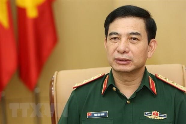 Thượng tướng Phan Văn Giang, Ủy viên Trung ương Đảng, Ủy viên Thường vụ Quân ủy Trung ương, Tổng Tham mưu trưởng, Thứ trưởng Bộ Quốc phòng. (Ảnh: Dương Giang/TTXVN)