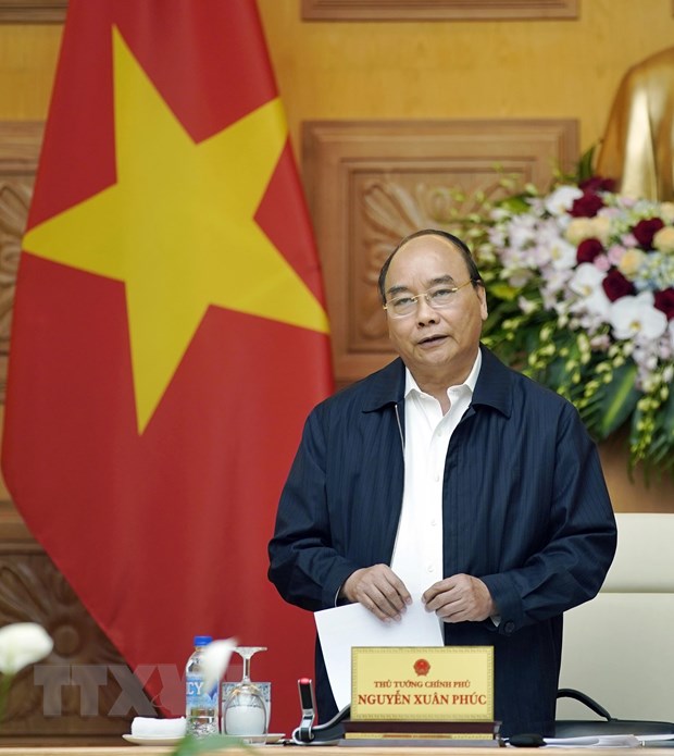 Thủ tướng Nguyễn Xuân Phúc, Trưởng Tiểu ban kinh tế-xã hội phát biểu. (Ảnh: Thống Nhất/TTXVN)