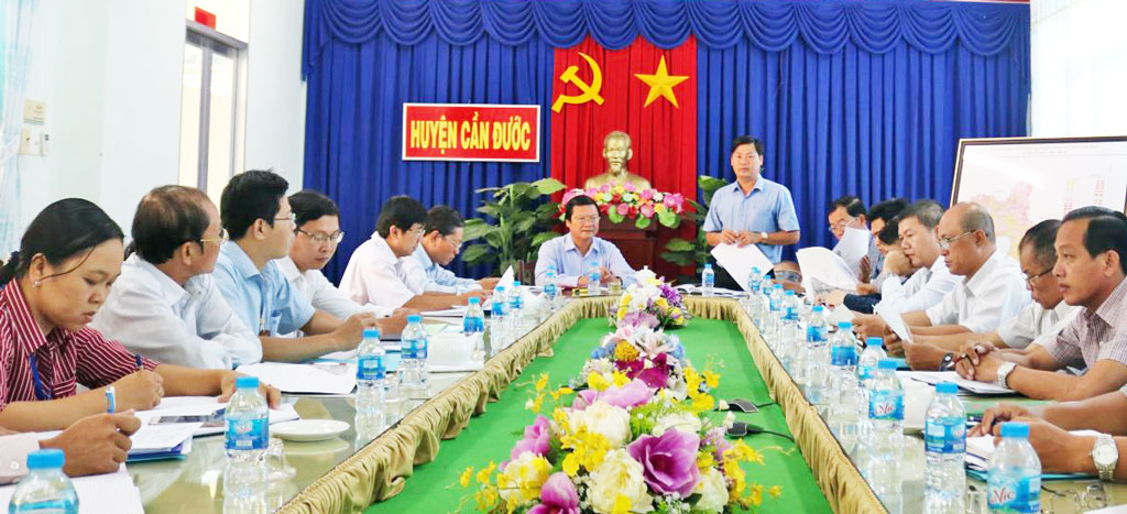 Can Duoc district focuses on speeding up the progress of implementing the industrial zones and clusters