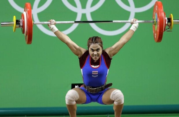 Vận động viên Sopita Tanasan, người giành huy chương vàng cho đội tuyển Thái Lan tại Olympic Rio de Janeiro năm 2016.. (Nguồn: AP)