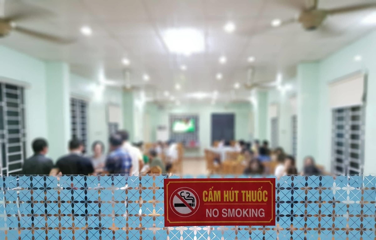 Cuộc thi nhằm đẩy mạnh việc tuyên truyền về Luật phòng chóng tác hại của thuốc lá. (Ảnh: PV/Vietnam+)