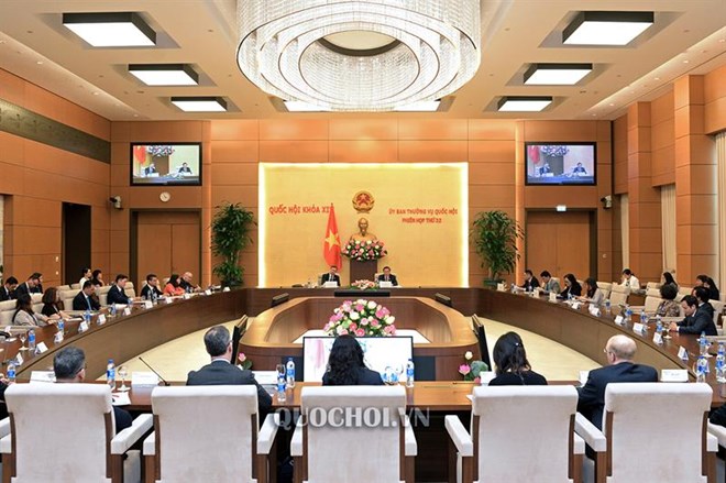 US-ASEAN Business Council bridges US firms and Vietnam: official At the meeting (Source: quochoi.vn)