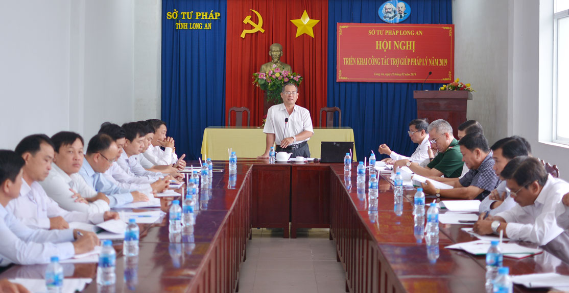 Phó Giám đốc Sở Tư pháp - Nguyễn Văn Lâm yêu cầu đổi mới, nâng chất về công tác trợ giúp pháp lý