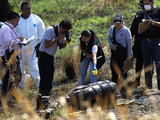 Hiện trường khu vực tìm thấy các thi thể. (Nguồn: AFP/Getty Images)