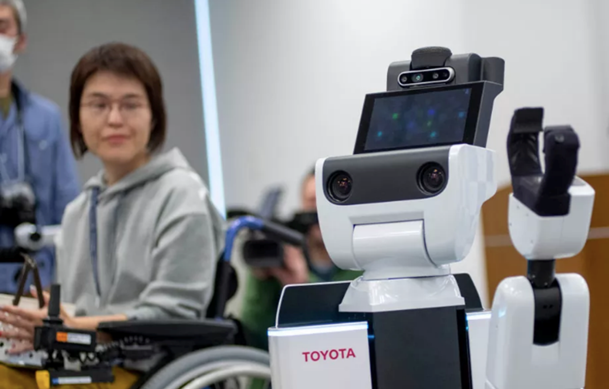 Robot hỗ trợ con người HSR của Toyota. (Nguồn: Getty Images)