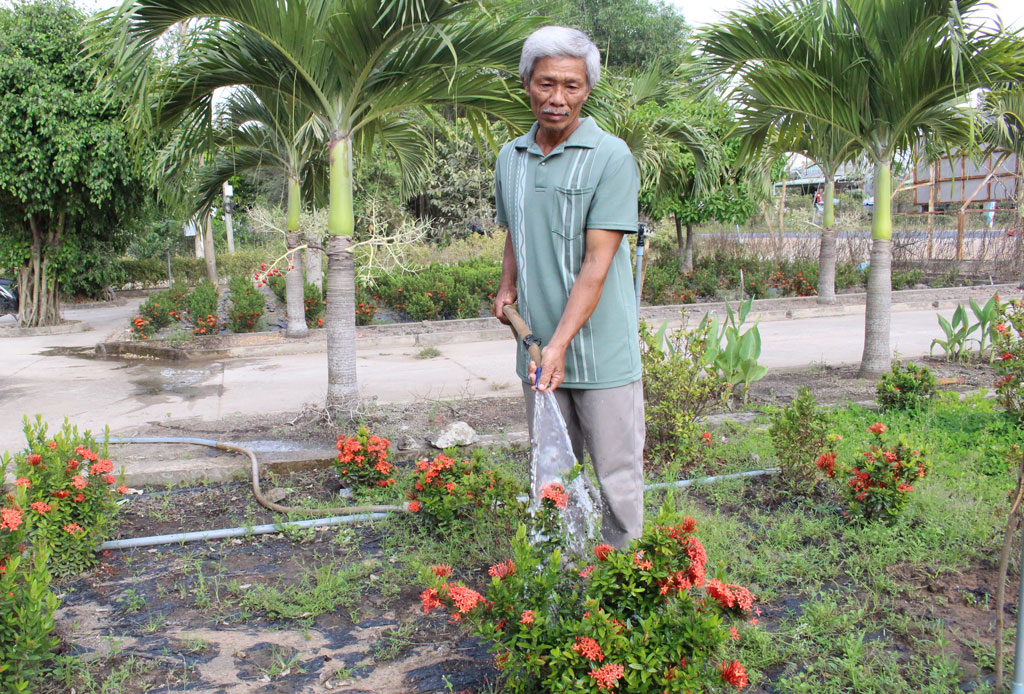 Anh Nguyễn Văn Thái được lãnh đạo địa phương đánh giá là người luôn nhiệt tâm với các phong trào do địa phương phát động