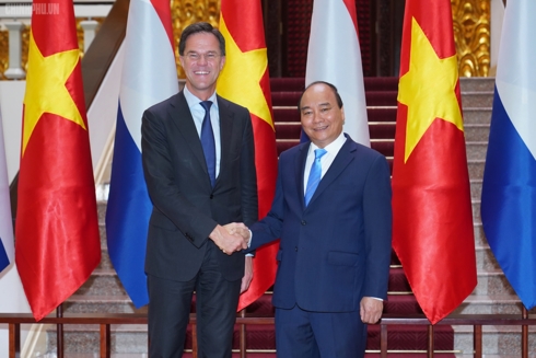 Thủ tướng Nguyễn Xuân Phúc và Thủ tướng Vương quốc Hà Lan Mark Rutte.