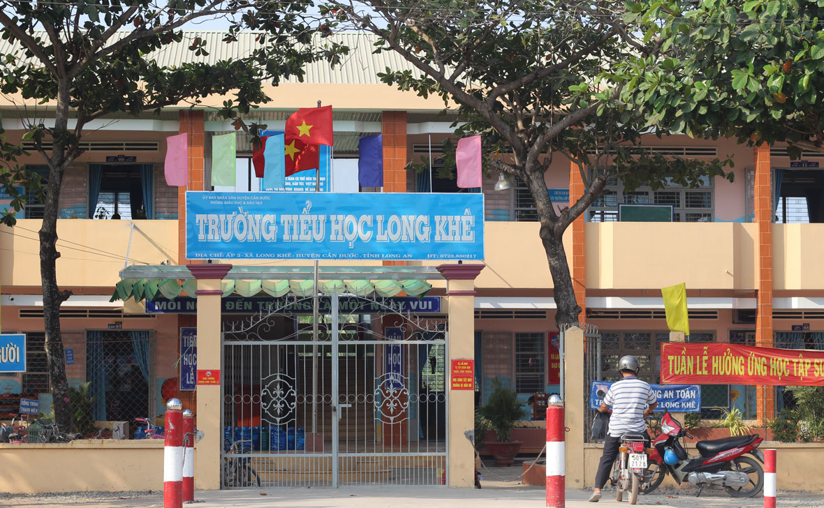 Trường Long Khê được xây dựng khang trang
