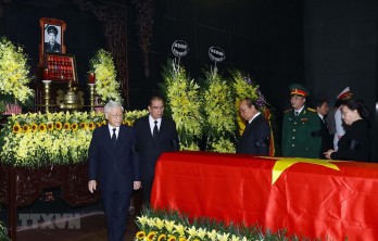 Cử hành trọng thể Lễ tang Trung tướng Đồng Sỹ Nguyên