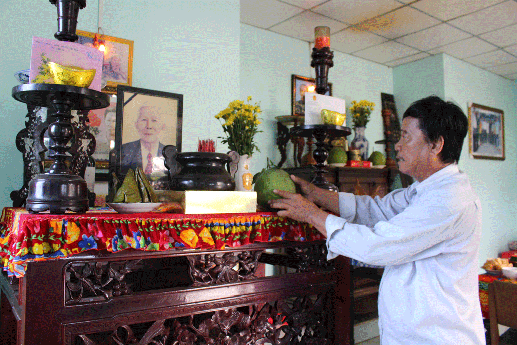 Hiện nhà thờ gia tộc của Giáo sư Trần Văn Giàu do gia đình ông Trần Văn Khoa chăm sóc và thờ cúng