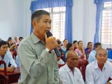 Cử tri Thạnh Hóa, Châu Thành quan tâm vấn đề giáo dục, môi trường
