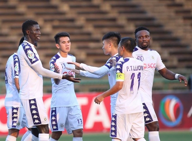 Hanoi FC's footballers (Photo: kenh14.vn)