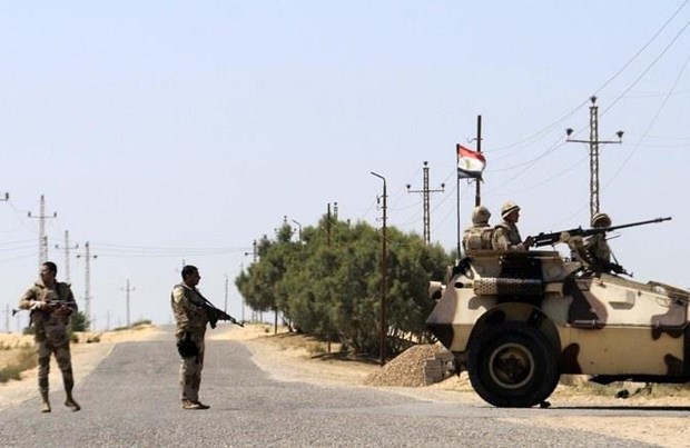 Lực lượng quân đội Ai Cập ở Sinai. (Nguồn: AFP)