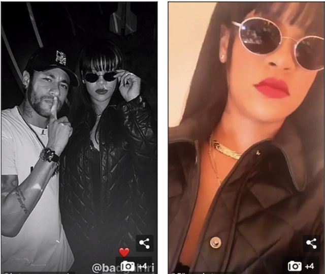 Neymar vui vẻ khoe ảnh đi chơi cùng nữ ca sĩ Rihanna