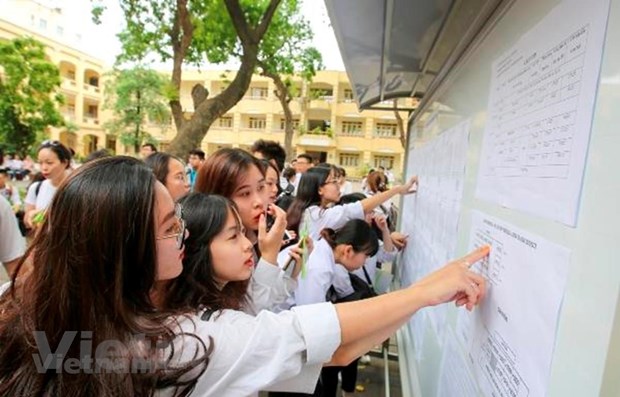 Trong Kỳ thi Trung học phổ thông quốc gia năm 2019, thí sinh sẽ biết điểm thi chậm hơn ba ngày so với 2018. (Nguồn: Vietnam+)