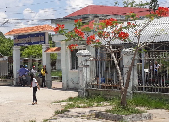 Trường THCS thị trấn Thới Bình, nơi ông Sơn công tác vào thời điểm xảy ra hành vi dâm ô nữ sinh. Ảnh: Nguyễn Hùng