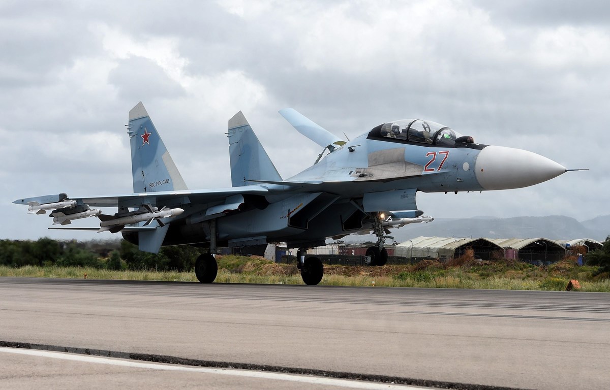 Tiêm kích Su-35 của Nga. (Ảnh: AFP/TTXVN)