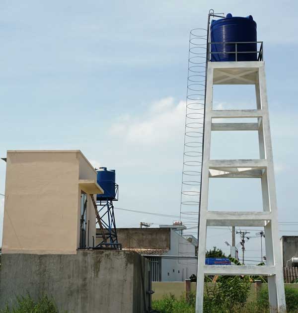 Xây dựng trạm cấp nước giúp các xã TP.Tân An nâng tỷ lệ hộ dân sử dụng nước sạch