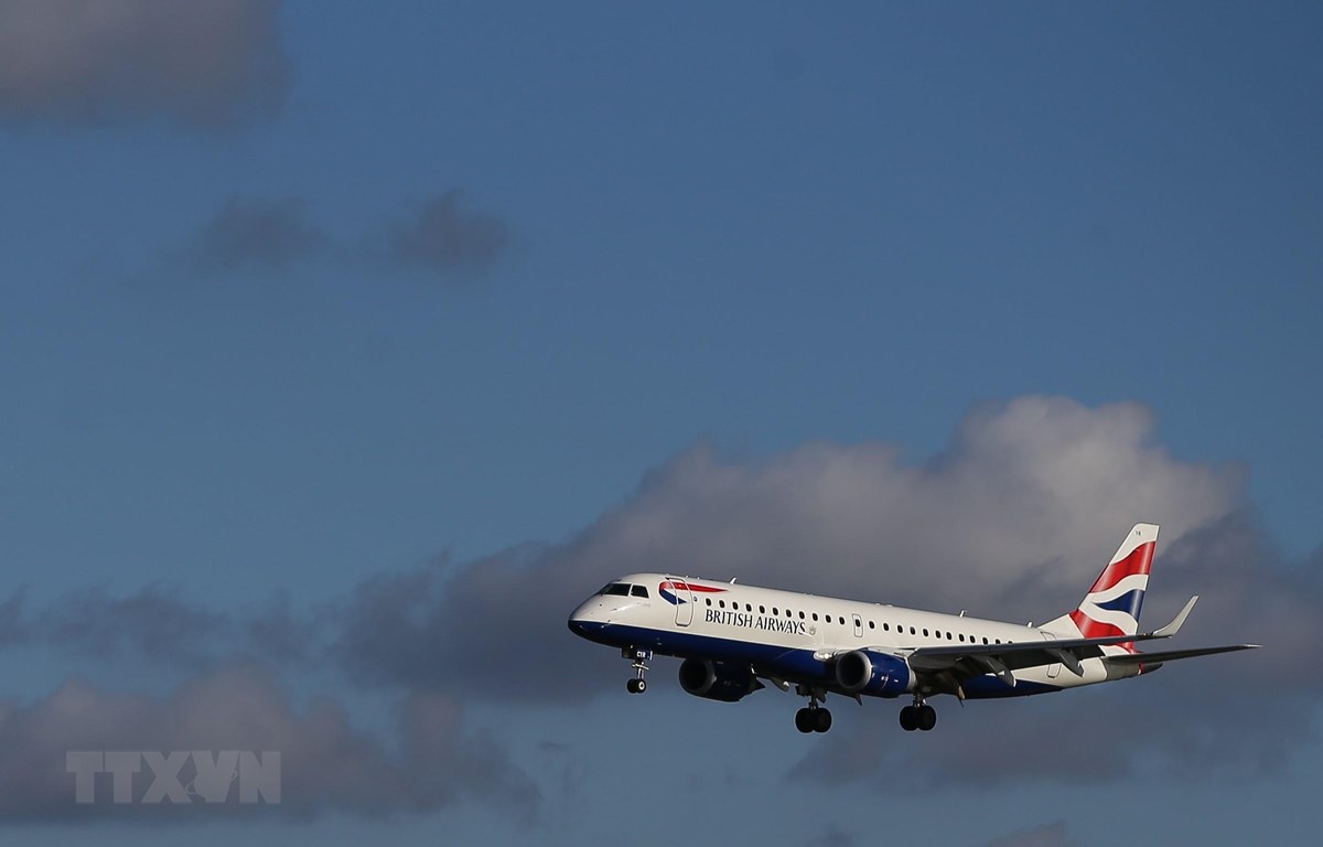 Máy bay của hãng hàng không British Airways. (Ảnh: AFP/TTXVN)