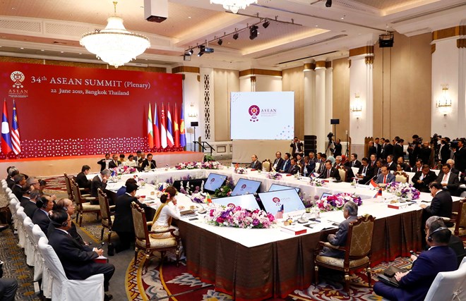 A view of the plenum of the 34th ASEAN Summit in Bangkok on June 22 (Photo: VNA)