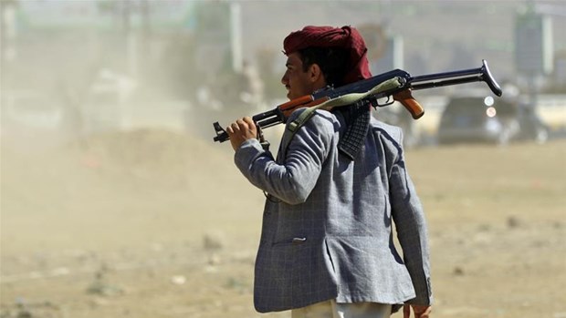 Một tay súng của Houthi. (Nguồn: AFP)