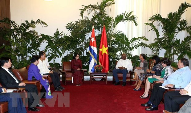 Phó Chủ tịch nước Đặng Thị Ngọc Thịnh hội đàm với Phó Chủ tịch Cuba