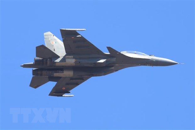 Máy bay Sukhoi Su-30 tại Triển lãm hàng không Ấn Độ 2019 ở Bangalore, Ấn Độ, ngày 18/2/2019. (Nguồn: THX/TTXVN)