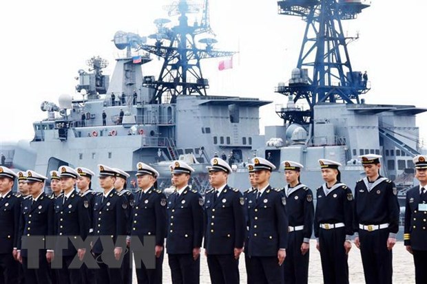 Lực lượng hải quân Trung Quốc. (Ảnh: THX/TTXVN)