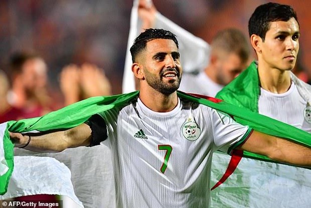 Riyad Mahrez, thủ quân của Algeria tại giải đấu này.