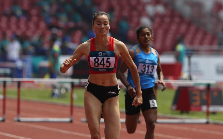 Quách Thị Lan giành HCV Asiad 2018 nội dung 400m rào nữ