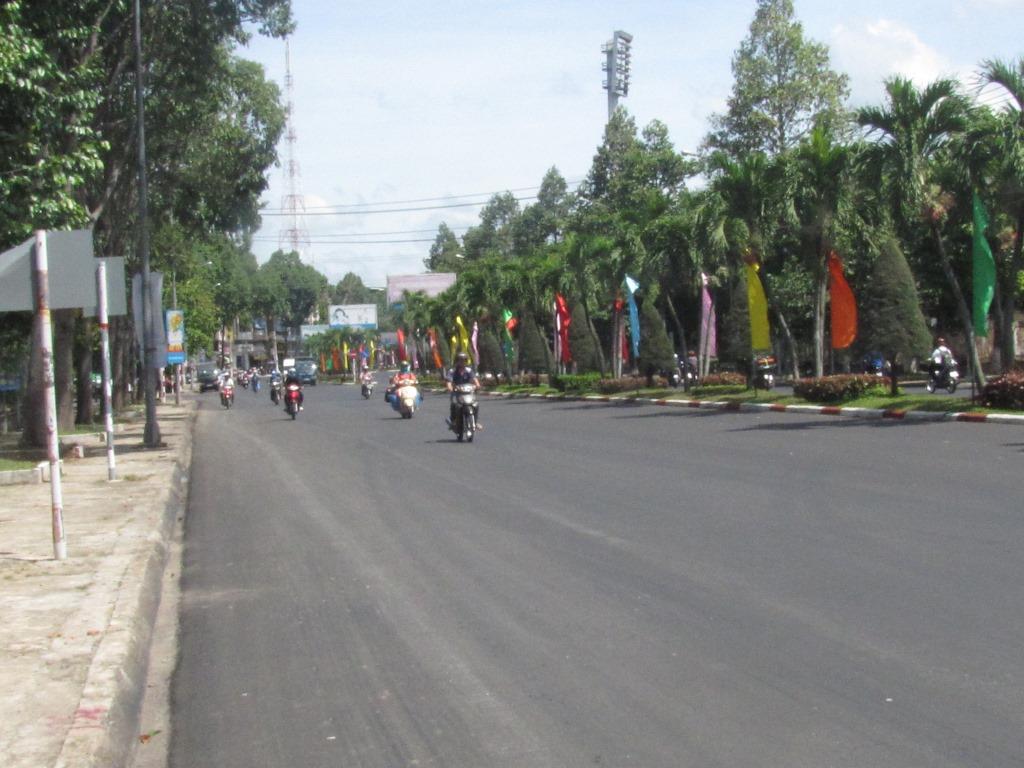 Hung Vuong street after being repaired