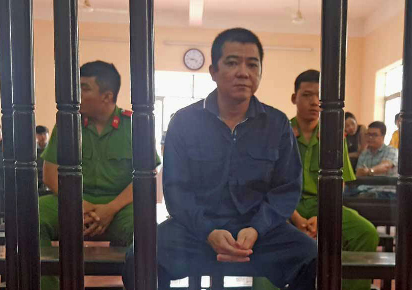 Bị cáo Tràn Minh Đức trong một phiên tòa xét xử