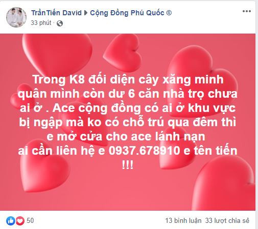 Phú Quốc đêm chạy ngập, nhiều nơi rộng cửa mời bà con tá túc