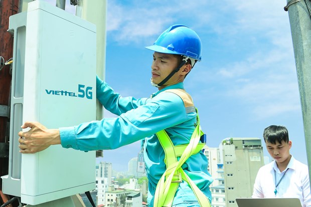 Nhà mạng Viettel đã hoàn thành tích hợp hạ tầng mạng lưới và phát sóng thử nghiệm trạm 5G đầu tiên tại Thành phố Hồ Chí Minh. (Ảnh: Viettel)