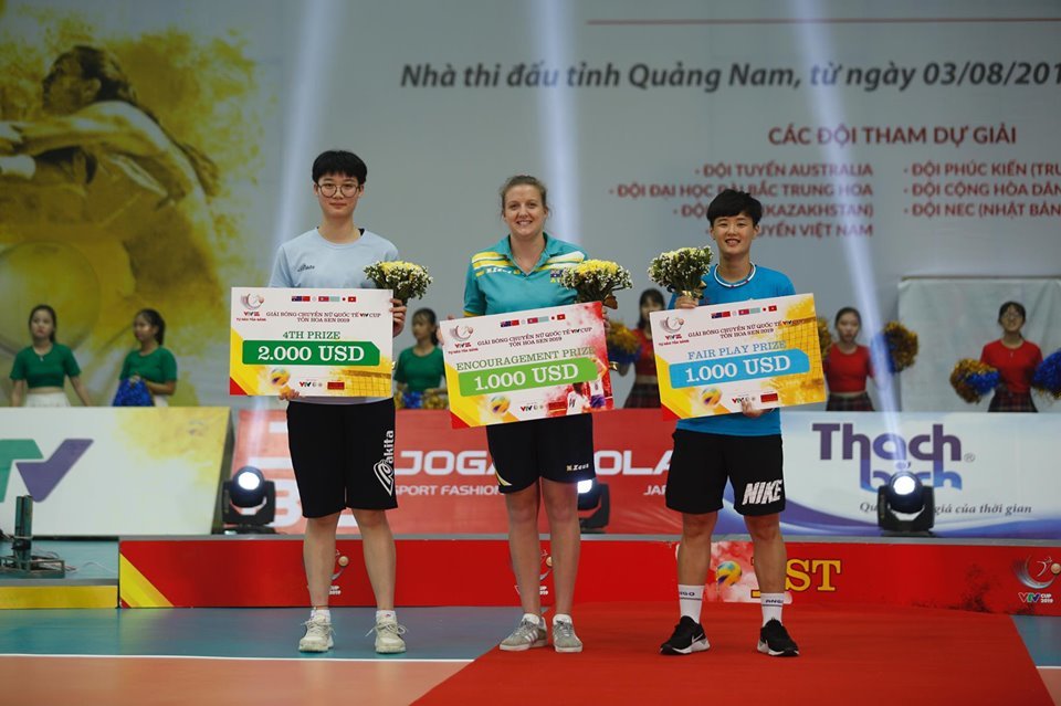 Các giải cá nhân có giải thưởng cao. VTV Cup 2019 khép lại với rất nhiều tình cảm của người hâm mộ dành cho tuyển Việt Nam cũng như các đội khách mời