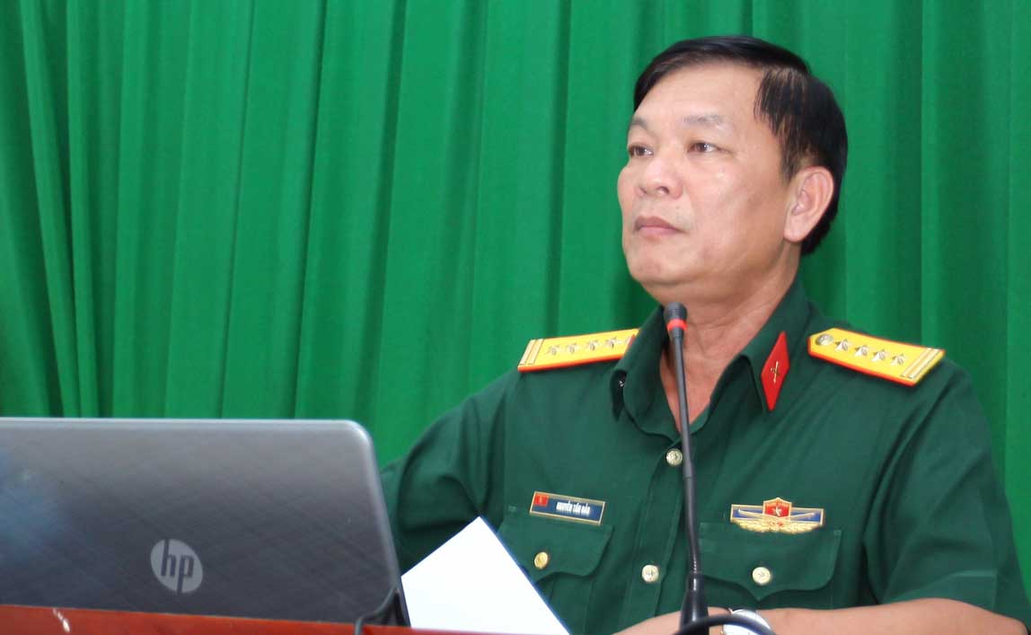 Đại tá Nguyễn Tấn Đảo thông tin tình hình biển Đông 
