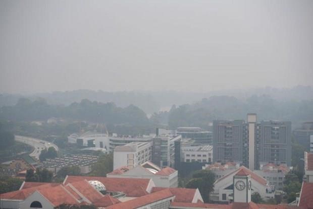 Singapore faces worst air quality in three years Haze in Singapore on September 12 (Photo: straitstimes.com)