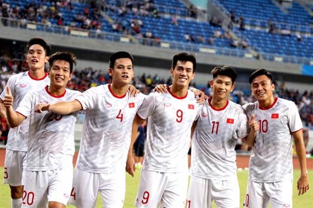 Vietnam’s national U22 football team will have a friendly match against the United Arab Emirates (UAE) at Thong Nhat Stadium on October 13. (Photo: vietnamnet.vn)