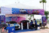 Huyndai Long An trưng bày xe tại Hội chợ triển lãm Nông nghiệp – Thương mại