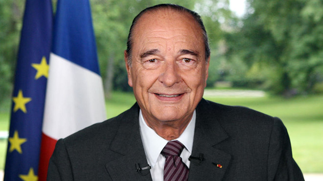 Cựu tổng thống Pháp Jacques Chirac qua đời ngày 26.9.2019, hưởng thọ 86 tuổi. Ảnh AFP