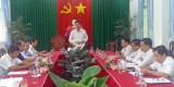 Phó Chủ tịch UBND tỉnh Long An – Phạm Văn Cảnh chủ trì việc giải quyết cấp nước cho thị trấn Cần Giuộc