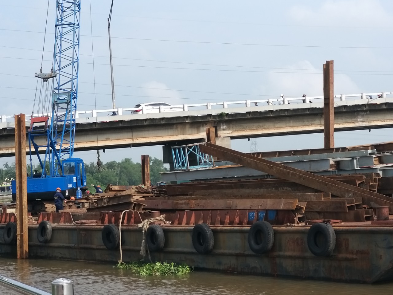 Long An: New bridge over Vam Co Tay River The bridge is expected to be completed in 2020