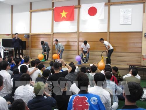 Japanese firm holds festival for Vietnamese apprentices At the event (Photo: VNA)