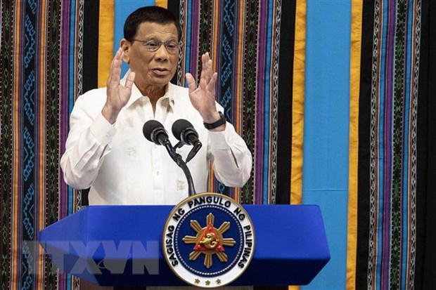 Tổng thống Philippines Rodrigo Duterte. (Nguồn: AFP/TTXVN)