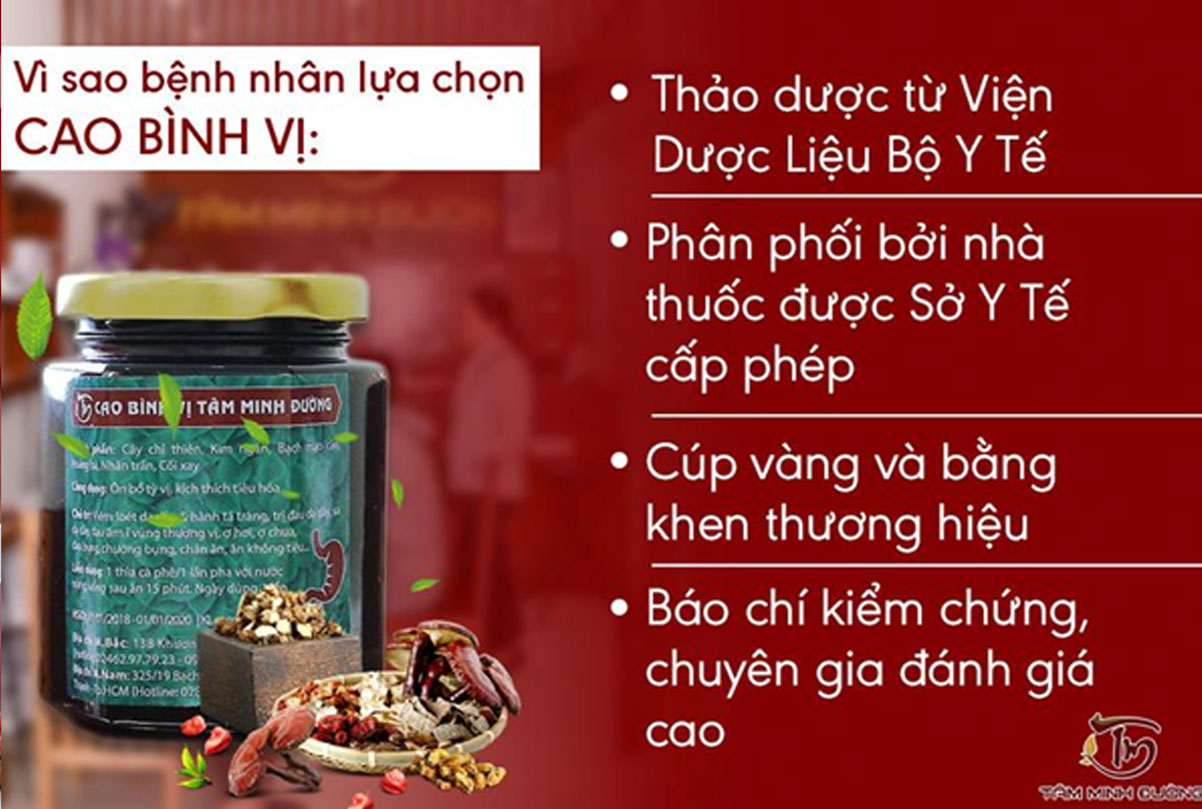 Những điểm nội bật của Cao bình vị Tâm Minh Đường