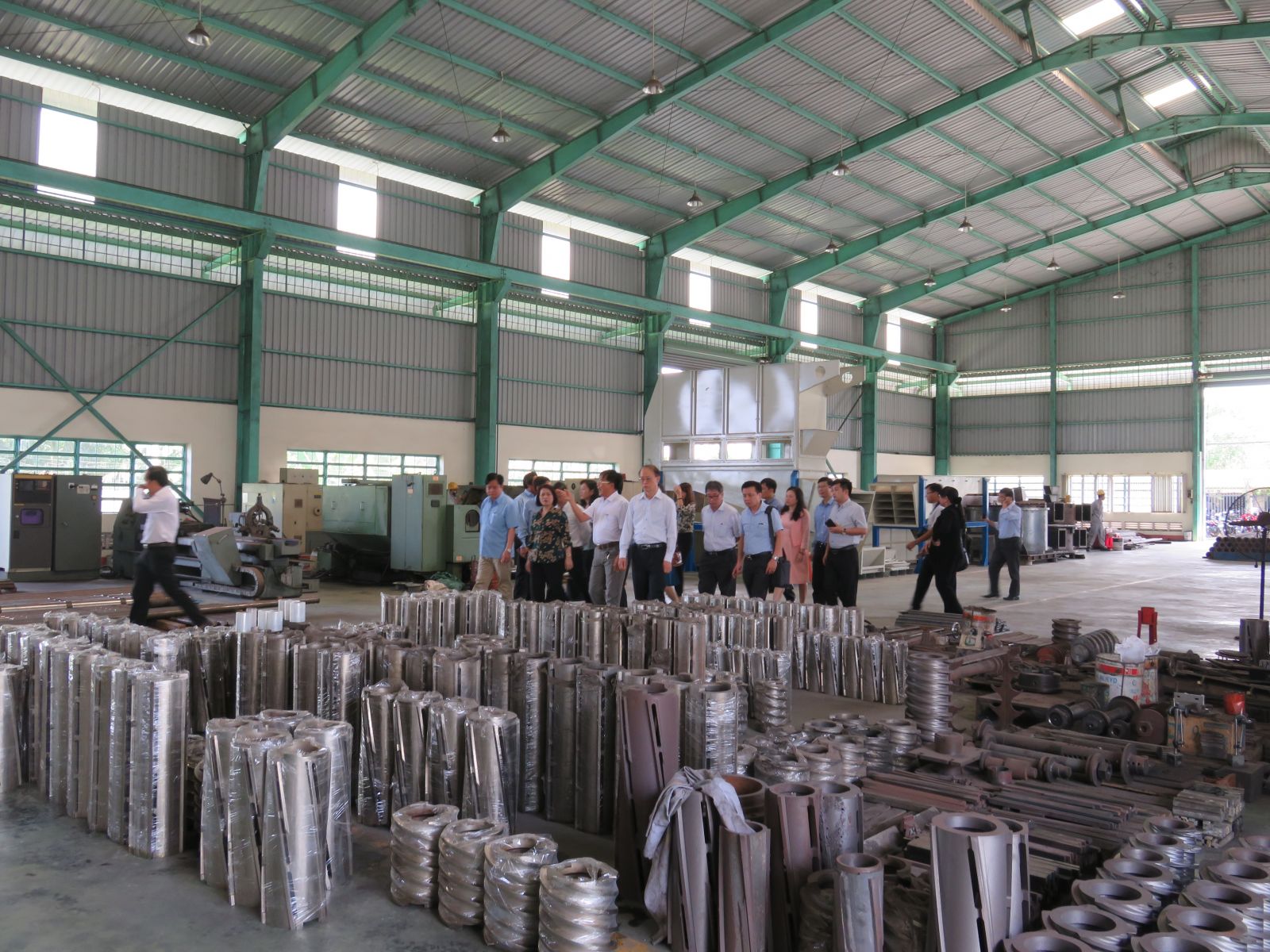 Small and medium-sized enterprises are also supported in the project (Photo: The factory of Long An Machine Manufacturing Joint Stock Company, in Thu Thua district)
