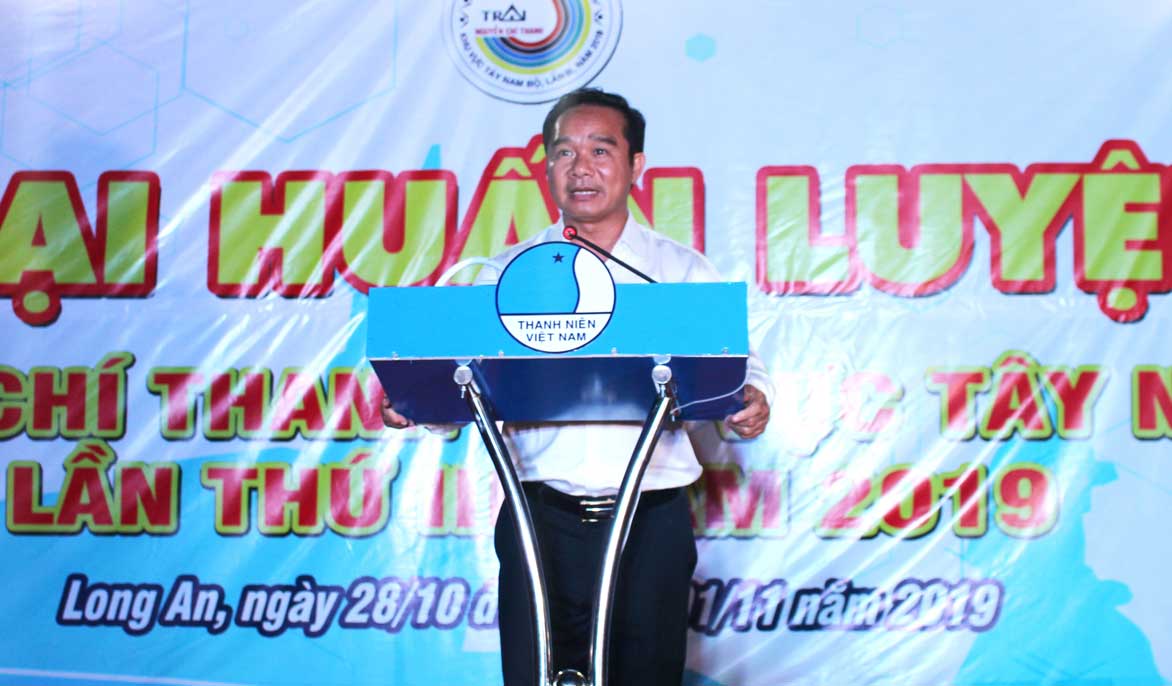 Phó Bí thư Thường trực Tỉnh ủy - Nguyễn Văn Được phát biểu tại buổi khai mạc