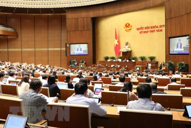 The National Assembly began the important discussion on socio-economic and State budget performance in 2019 and plans for 2020 on October 30. (Photo: VNA)