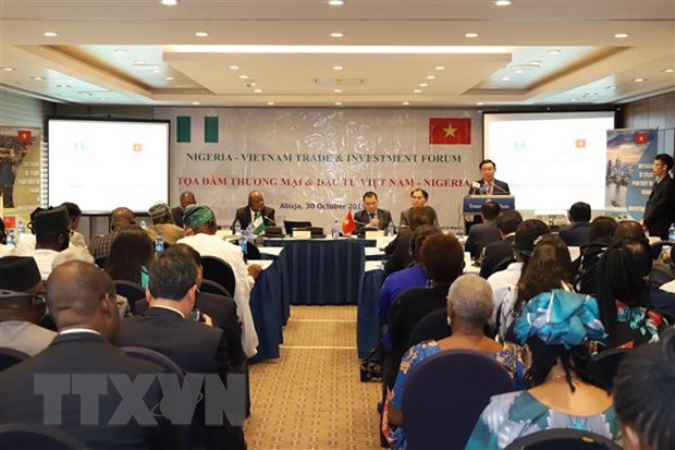 Quang cảnh buổi tọa đàm thương mại-đầu tư Việt Nam-Nigeria. (Ảnh: Phi Hùng/TTXVN)